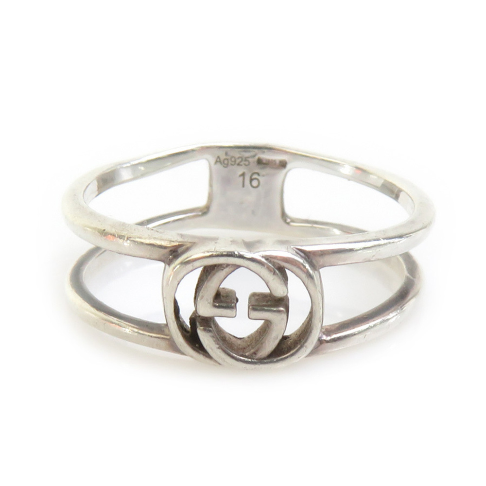 Gucci ring, sterling silver (925), silver, men's/women's, size 1, model numbe...